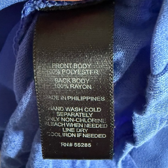 EXPRESS COBALT BLUE QUARTER ZIP LIGHTWEIGHT SLEEVELESS TANK TOP SIZE XS - Picture 5 of 5